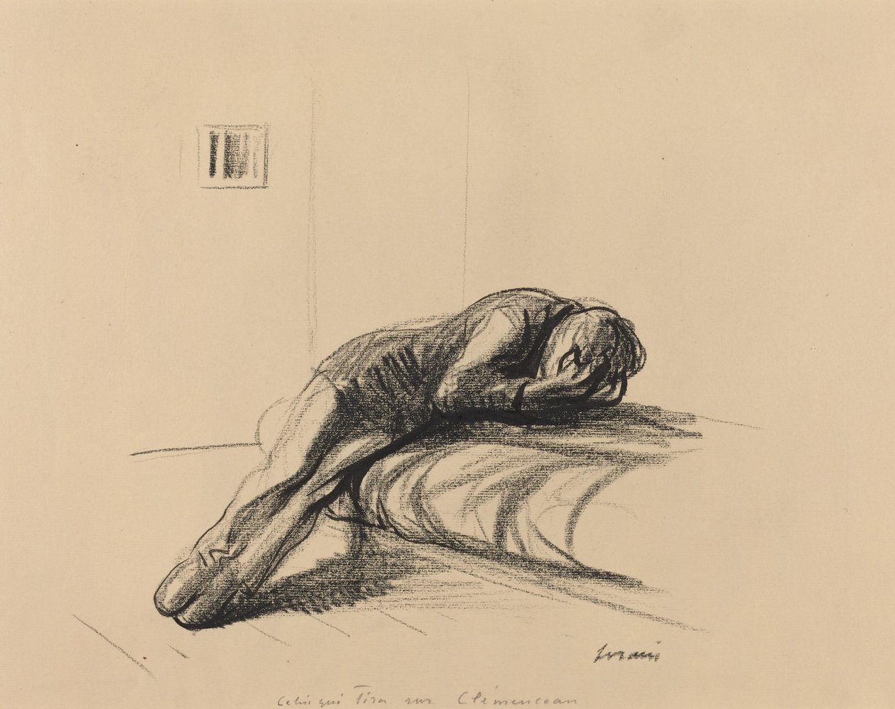 Aquele que atirou em Clemenceau, em ou depois de 1919. de Jean Louis Forain