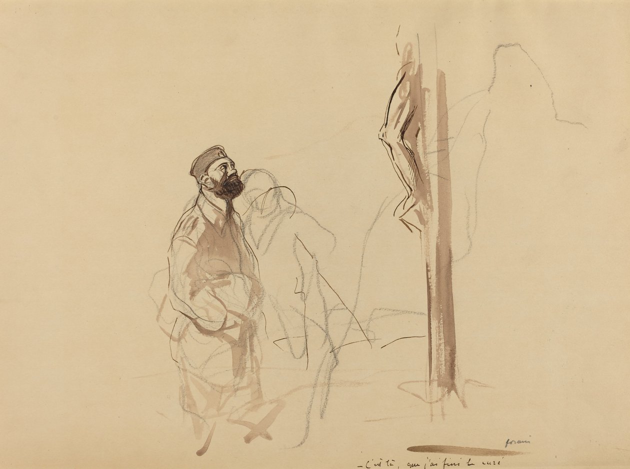 Este é o lugar onde eu terminei o padre, c. 19141919. de Jean Louis Forain