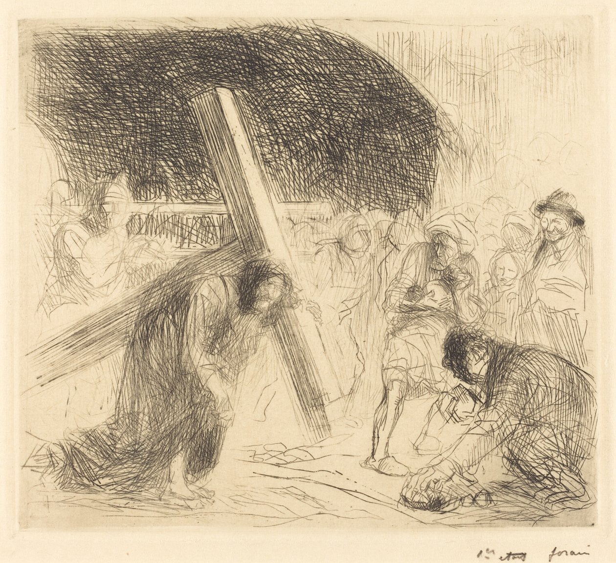 Cristo carregando a cruz (sétima placa) de Jean Louis Forain