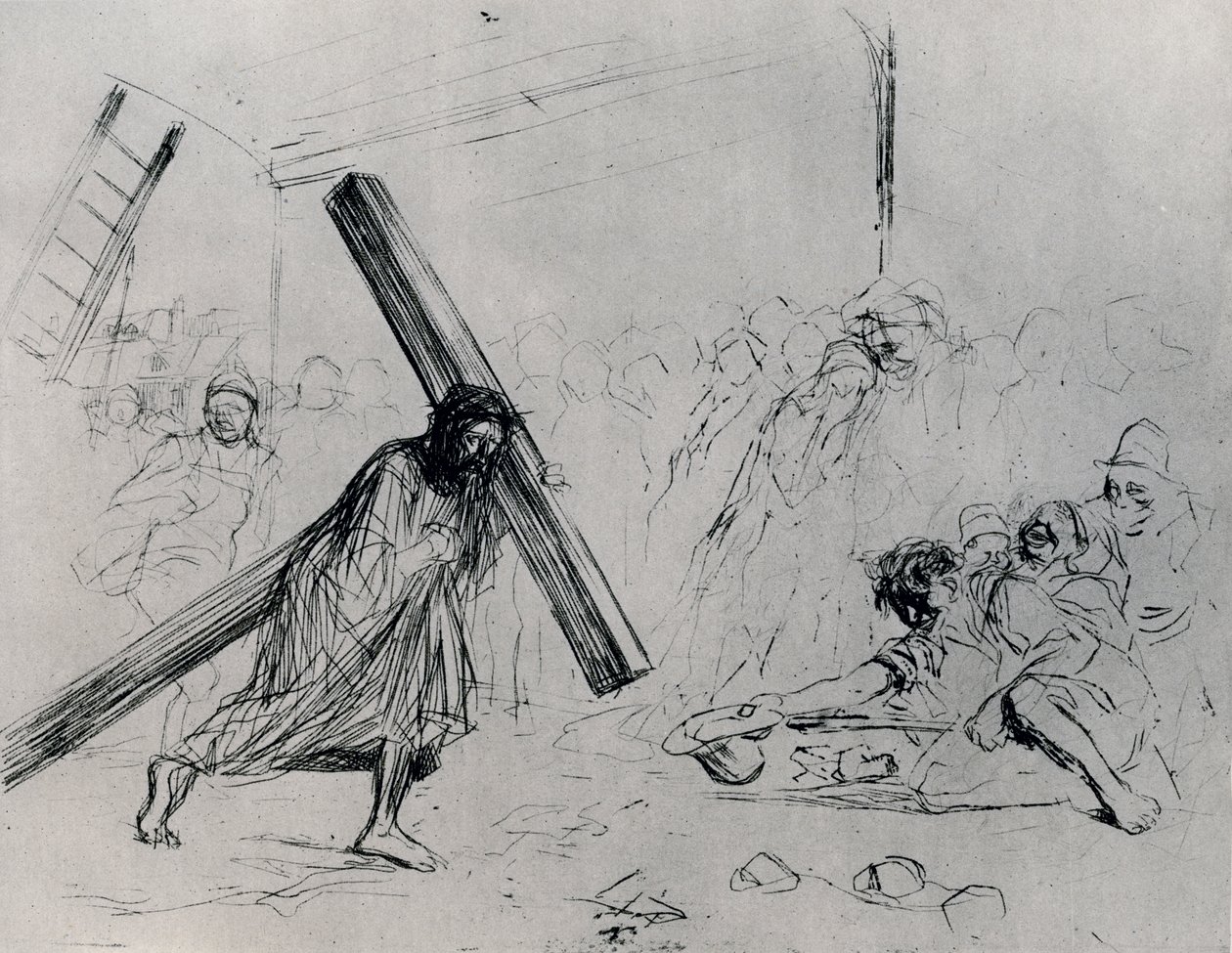 Cristo carregando a cruz, 1925. de Jean Louis Forain