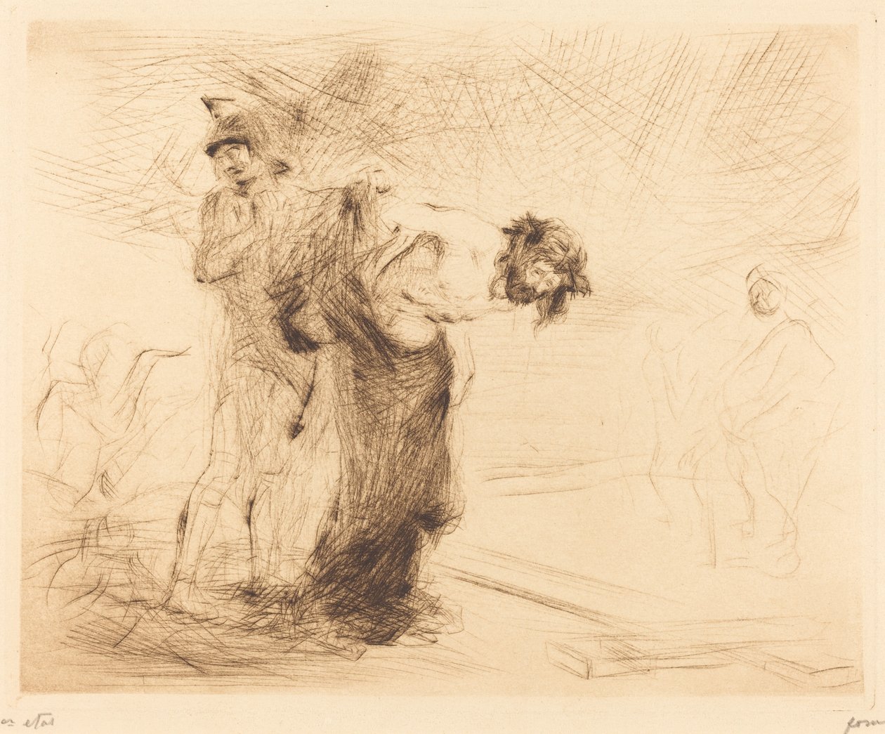 Cristo despido de suas roupas de Jean Louis Forain