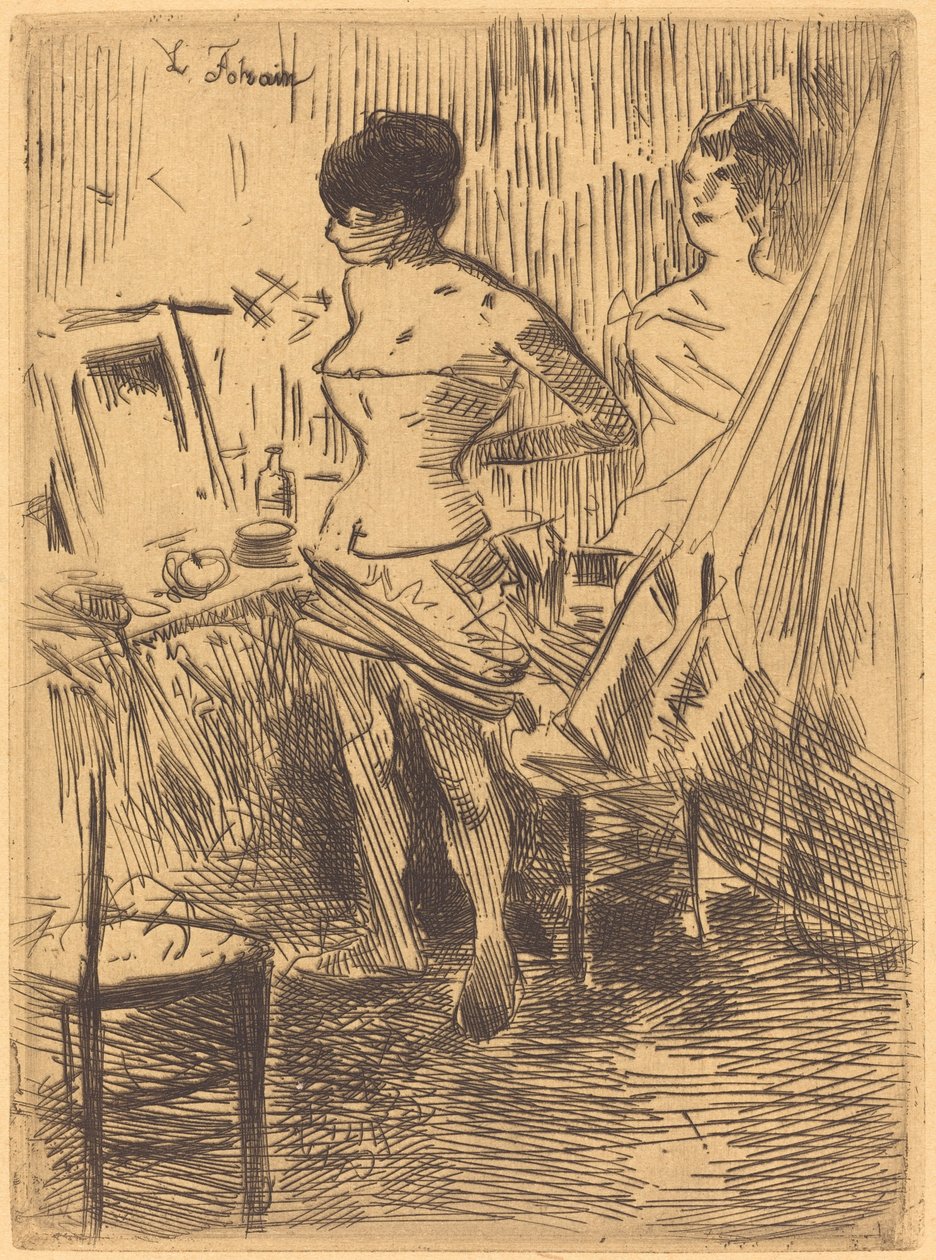 Dançarinos em seu camarim de Jean Louis Forain