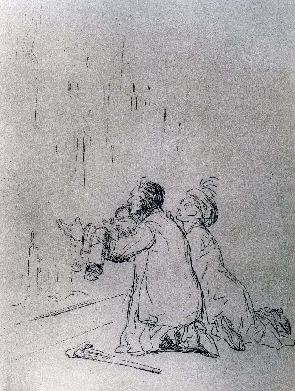 Saguão em frente à caverna, 1925. de Jean Louis Forain