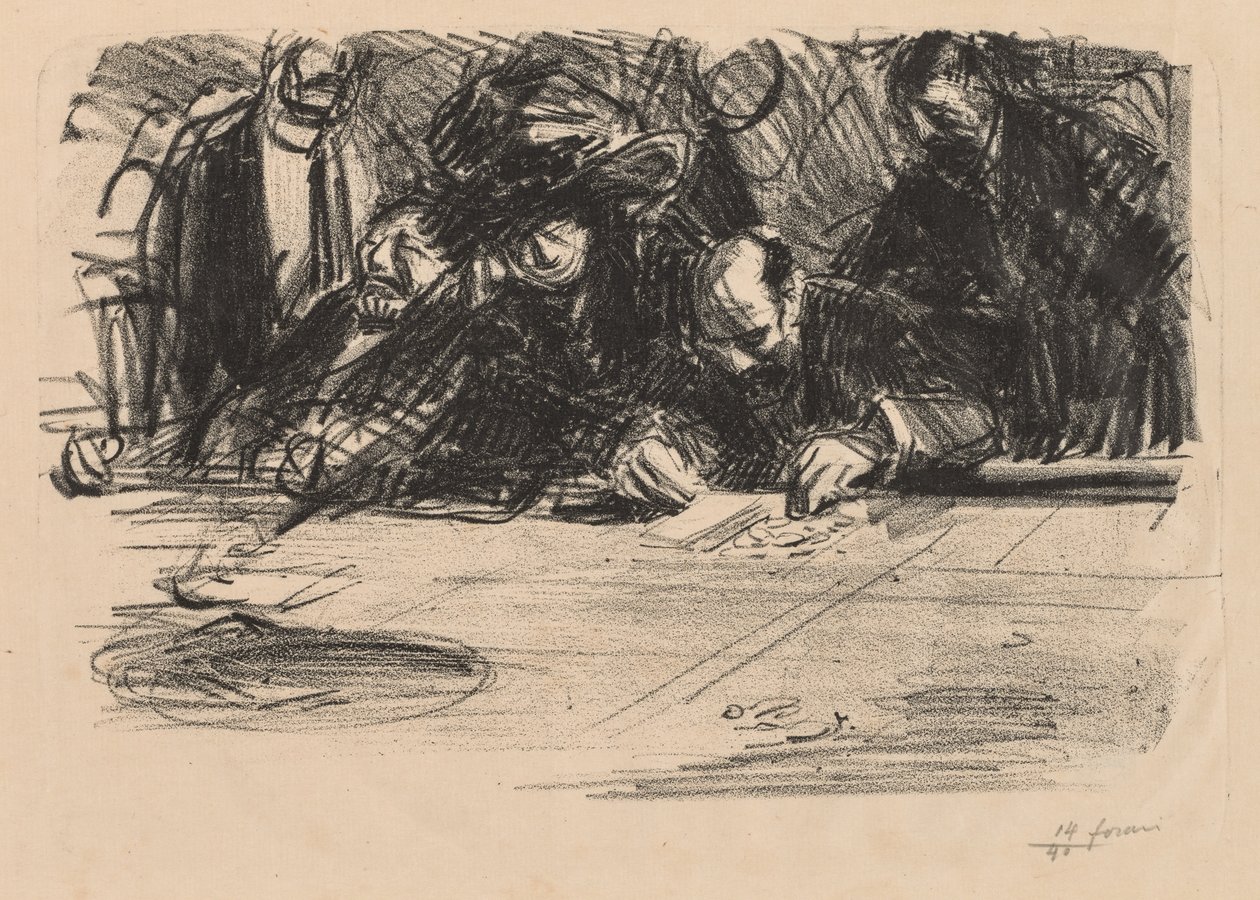 Grupo de jogadores. de Jean Louis Forain
