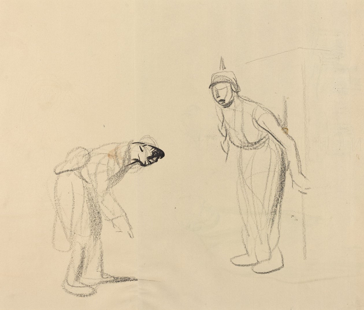 Escondendo o "louis" [verso] de Jean Louis Forain