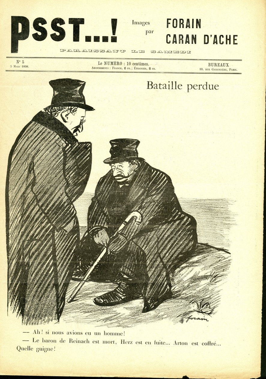 Ilustração de Jean-Louis Forain (1852-1931) em Psst...! de Jean Louis Forain