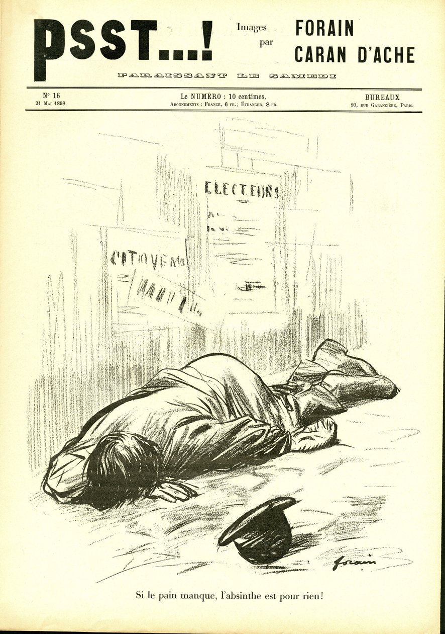 Ilustração em Psst...! de Jean Louis Forain
