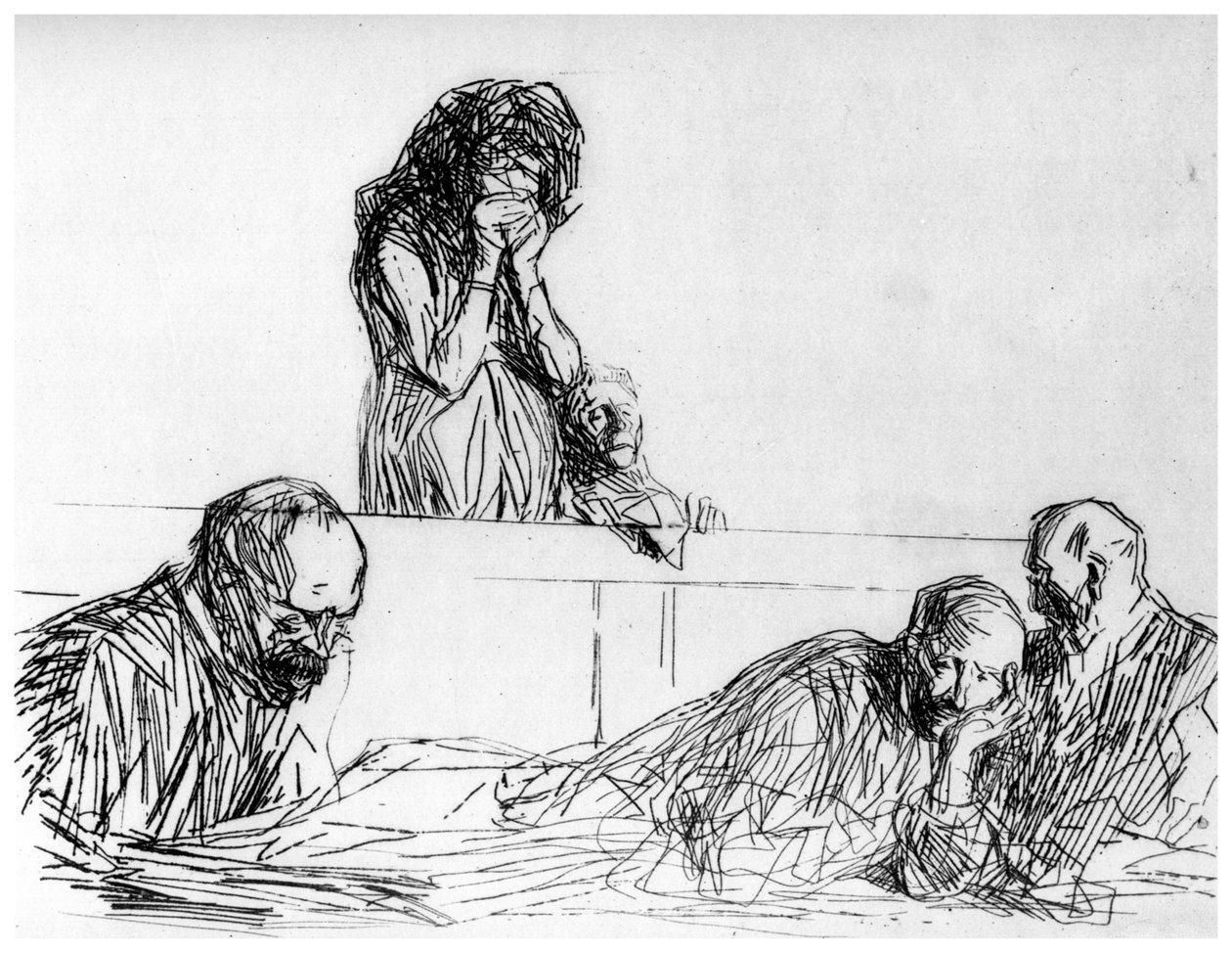 A Filha Mãe, c1870-1930 1924 de Jean Louis Forain