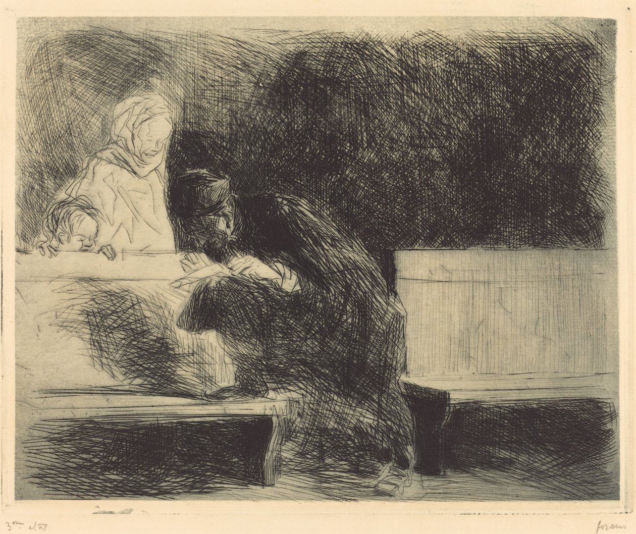 Advogado passando por um briefing de Jean Louis Forain