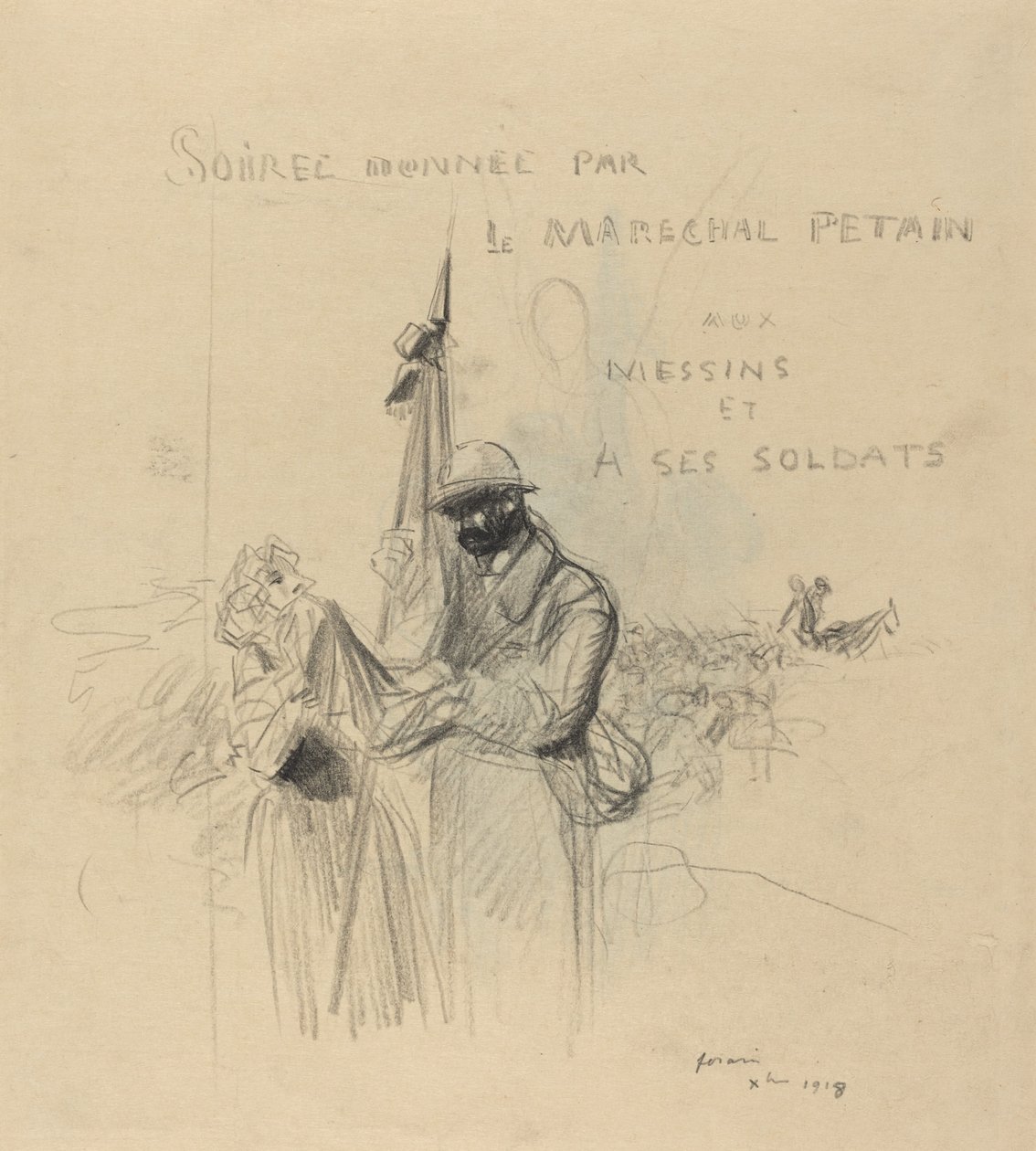 O beijo da bandeira de Jean Louis Forain