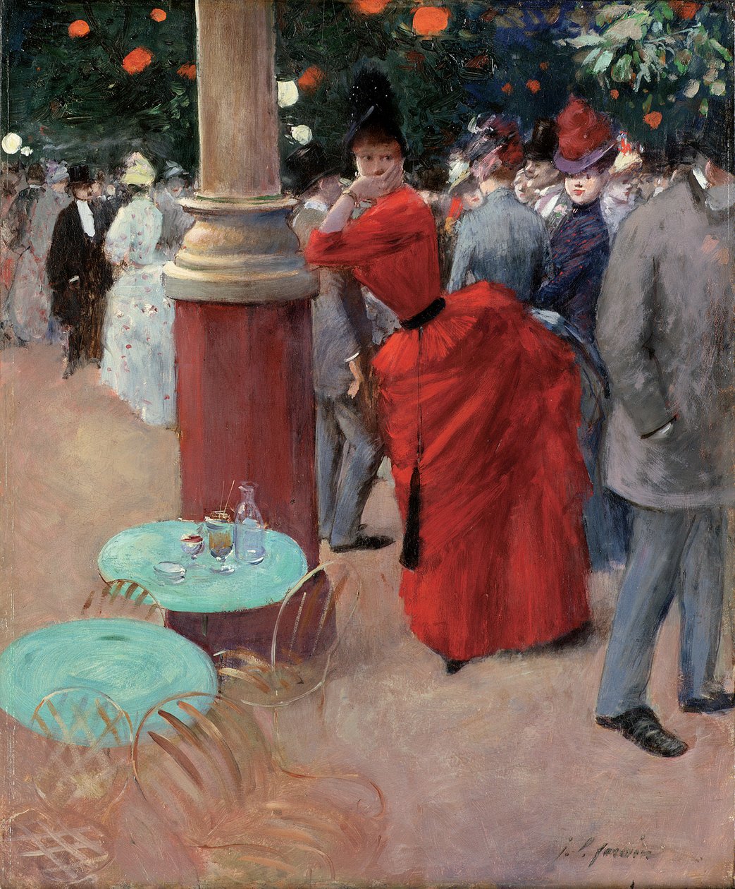 O Jardim Público, c.1884 de Jean Louis Forain