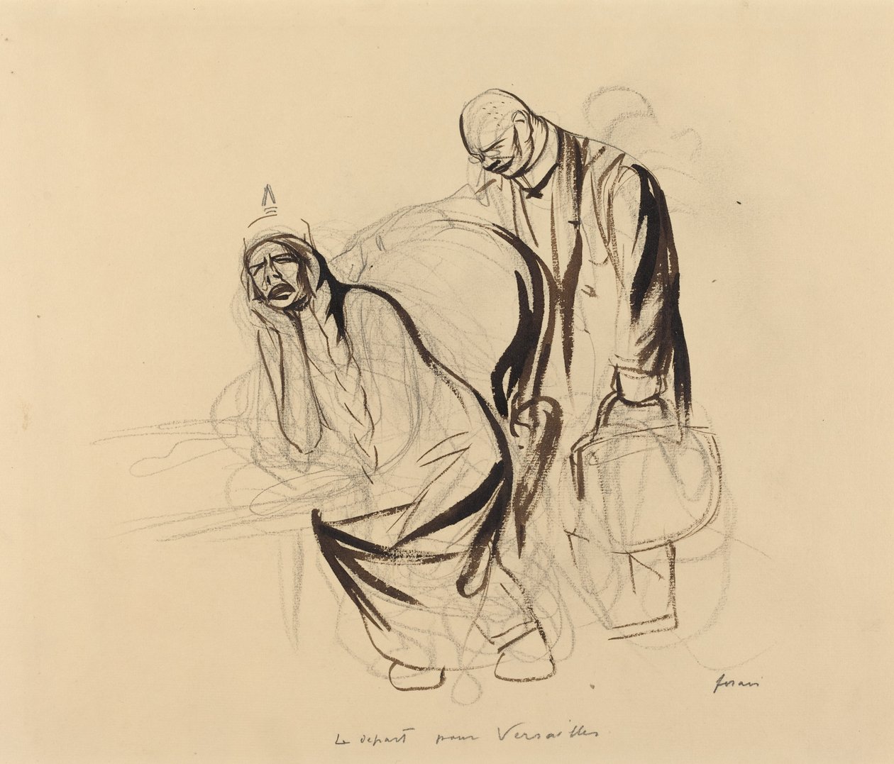 Partida para Versalhes de Jean Louis Forain