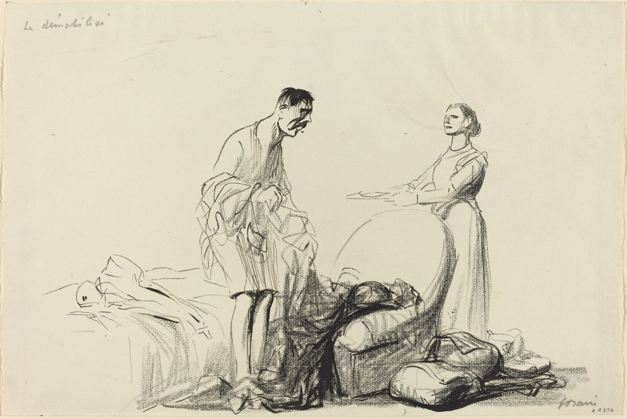 O desmobilizado, c. 19141919. de Jean Louis Forain