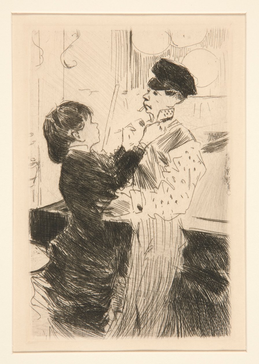 Le noeud de la cravate (Dar nó no nó do laço) de Jean Louis Forain