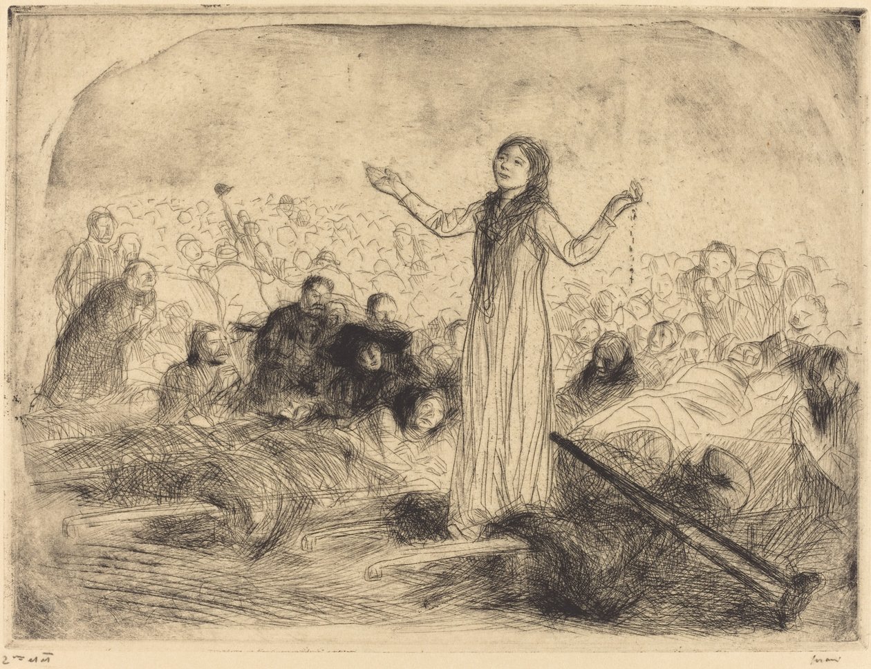 Lourdes, o Milagre (segunda placa) de Jean Louis Forain