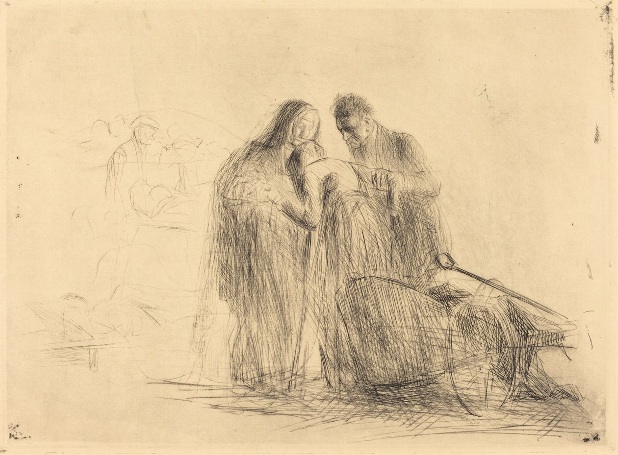 Lourdes, a Paralítica (segunda placa) de Jean Louis Forain