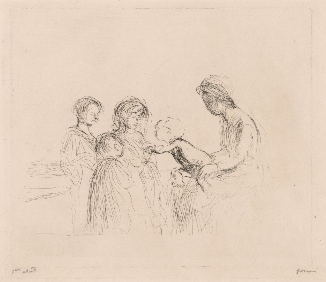Madonna e crianças de Jean Louis Forain