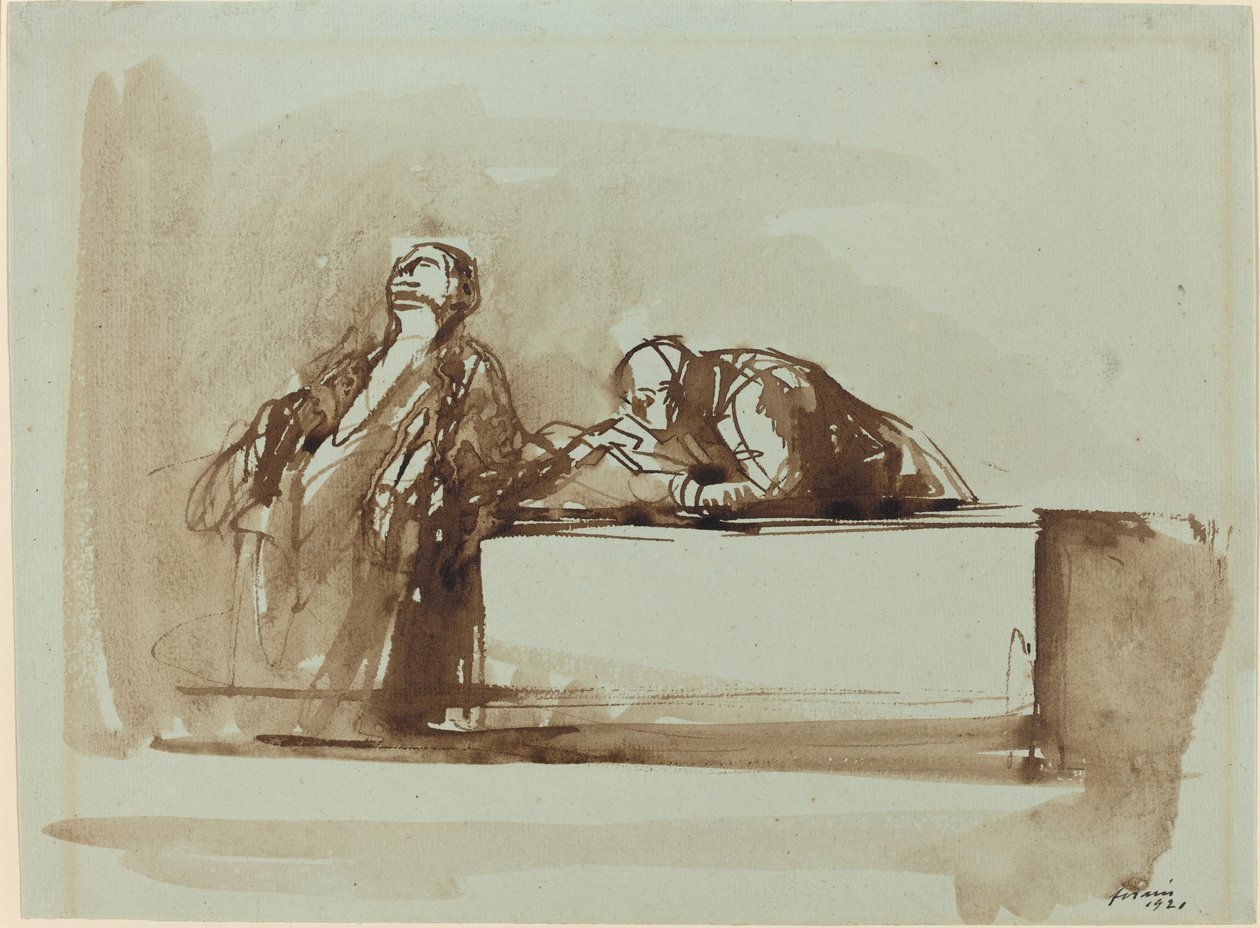 Homens de Justiça, 1921. de Jean Louis Forain