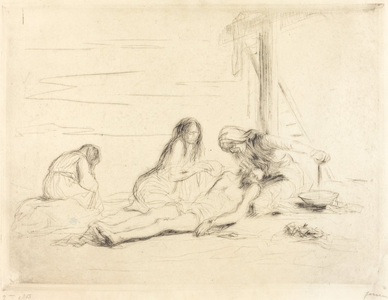Pietà (primeiro prato) de Jean Louis Forain