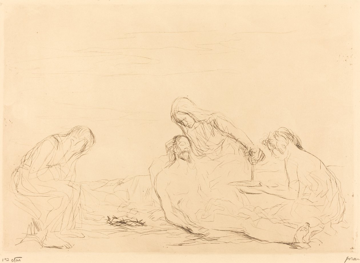 Pietà (terceiro prato) de Jean Louis Forain