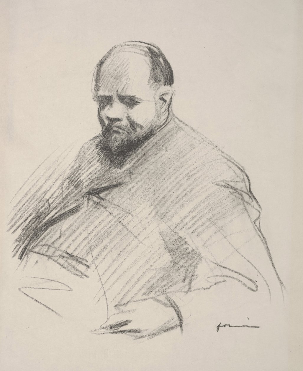 Retrato de Vollard (litho) de Jean Louis Forain