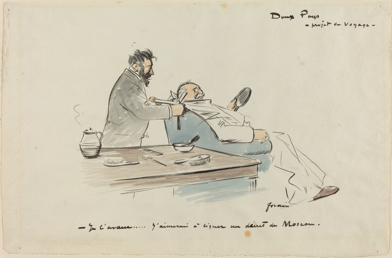 Projeto de viagem de Jean Louis Forain
