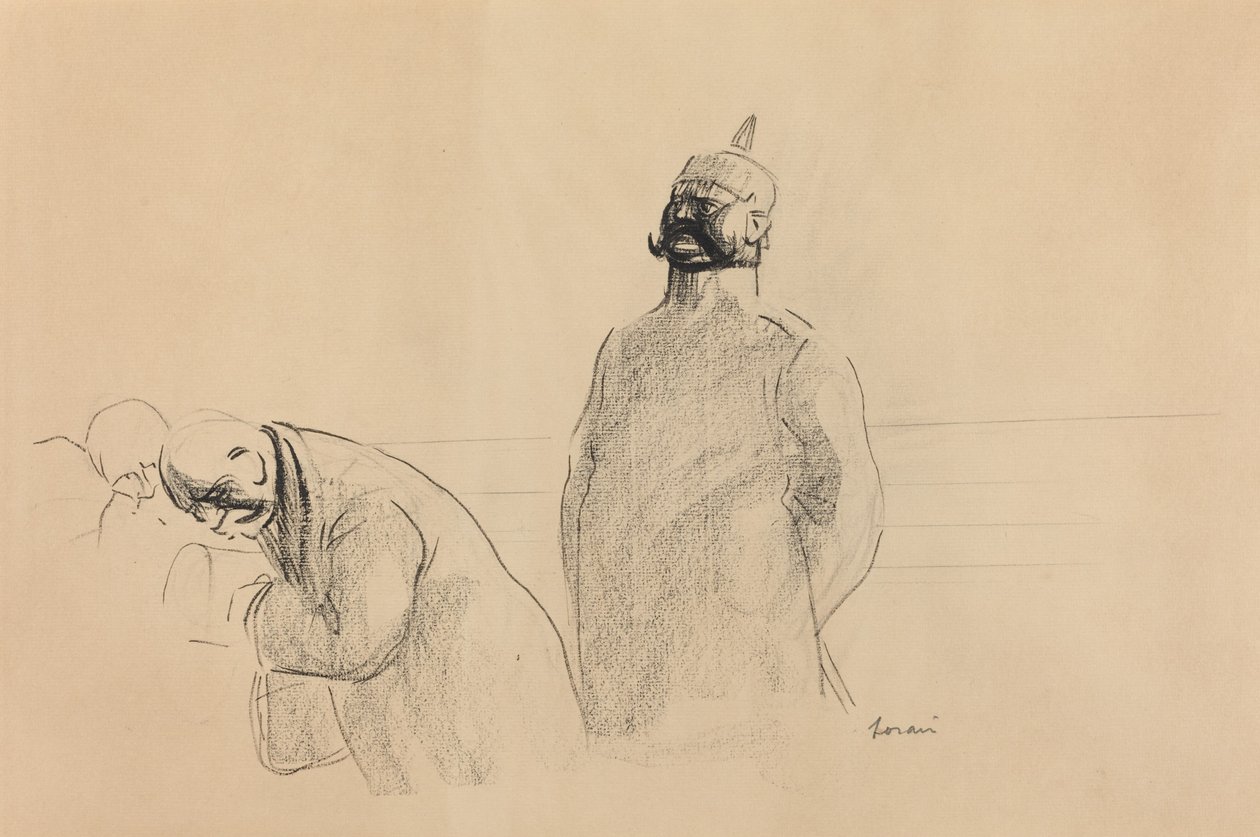 Soldado e civis prussianos de Jean Louis Forain