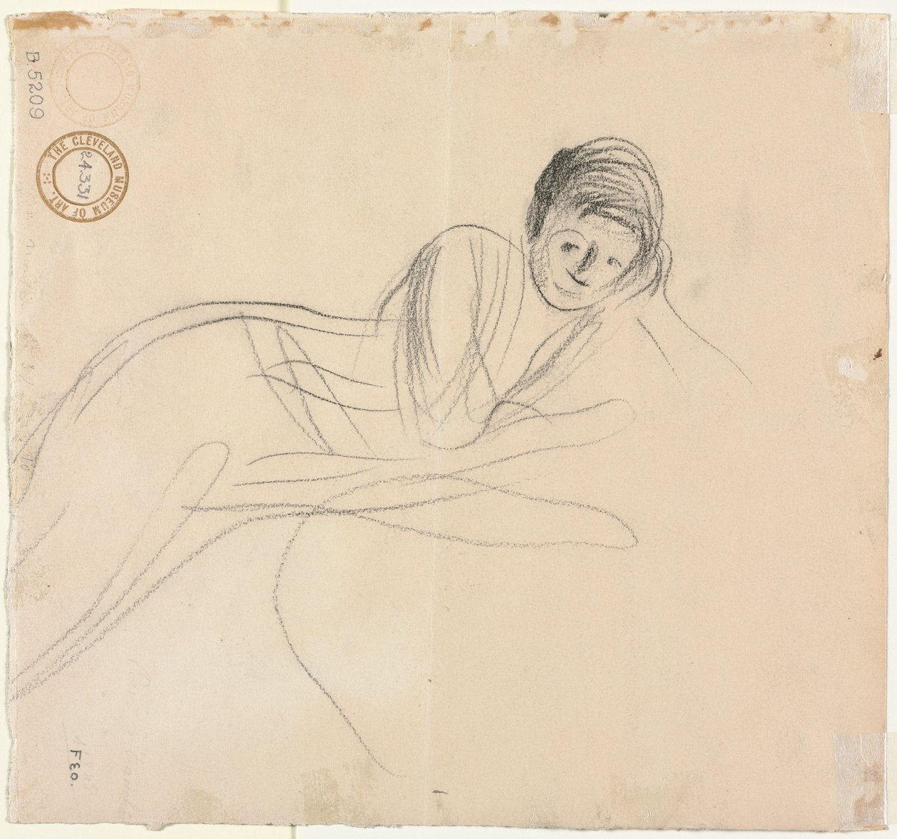 Mulher Reclinada (verso) de Jean Louis Forain