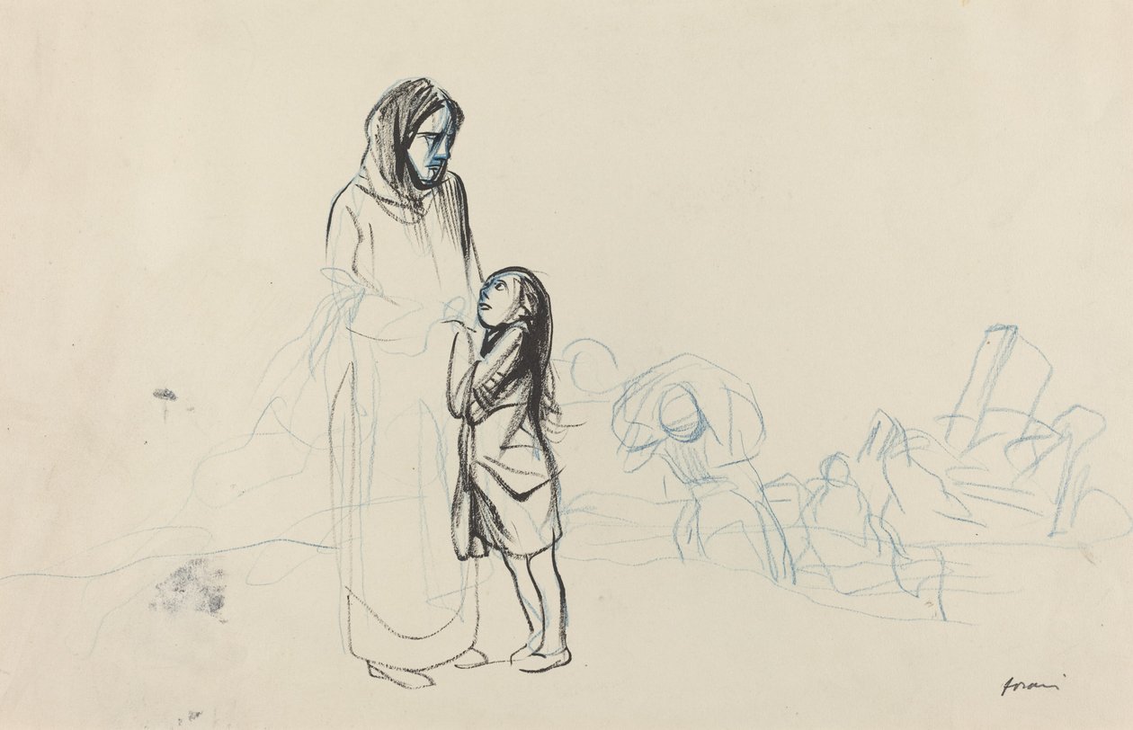 Refugiados, c. 19141919. de Jean Louis Forain