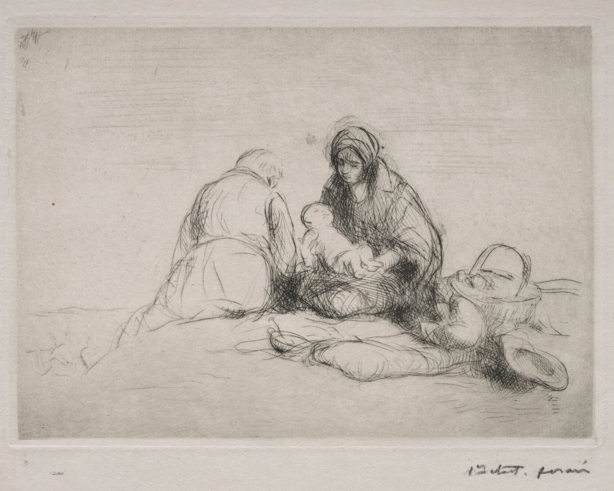 Descanse na fuga para o Egito. de Jean Louis Forain