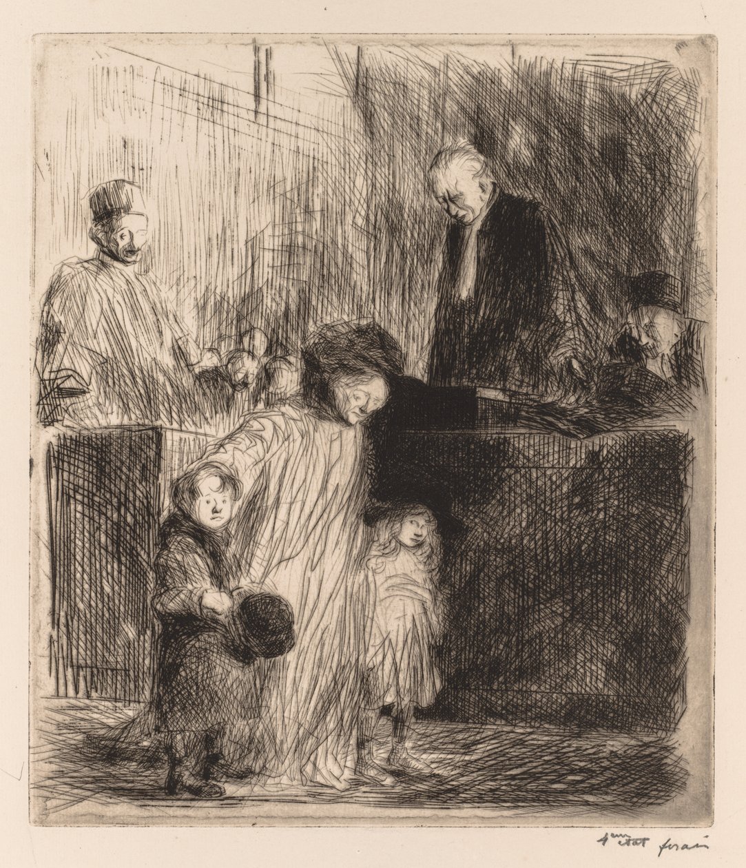 Saindo da Audiência de Jean Louis Forain