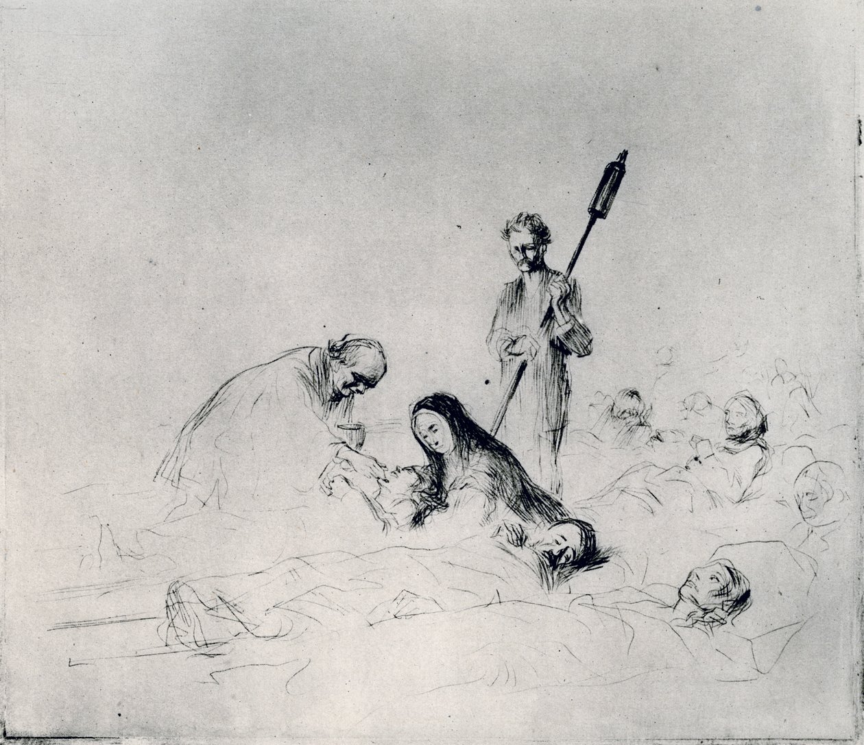 A Comunhão dos Pacientes, 1925. de Jean Louis Forain