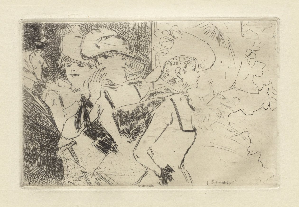 As Folies-Bergère, c. 1880-86 (gravura) de Jean Louis Forain