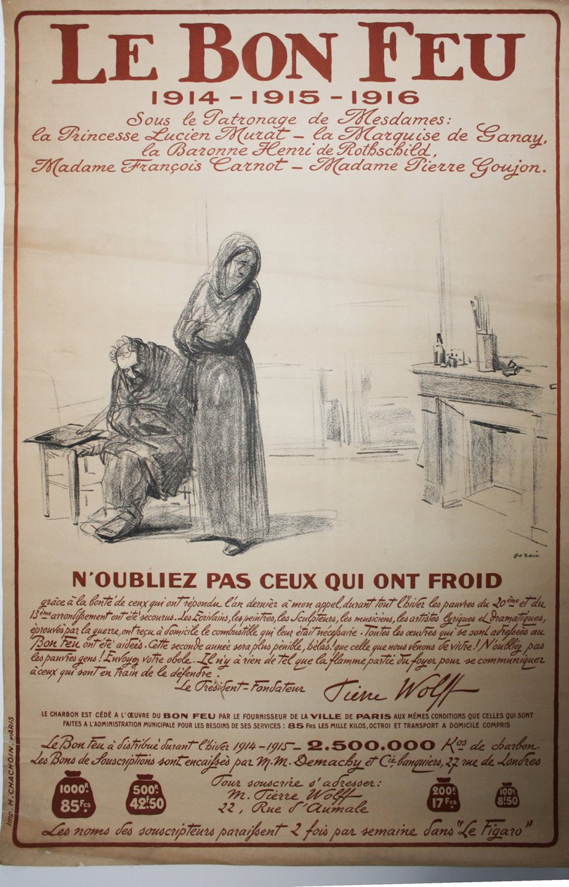 O Bom Fogo - Lembre-se daqueles que estão com frio de Jean Louis Forain