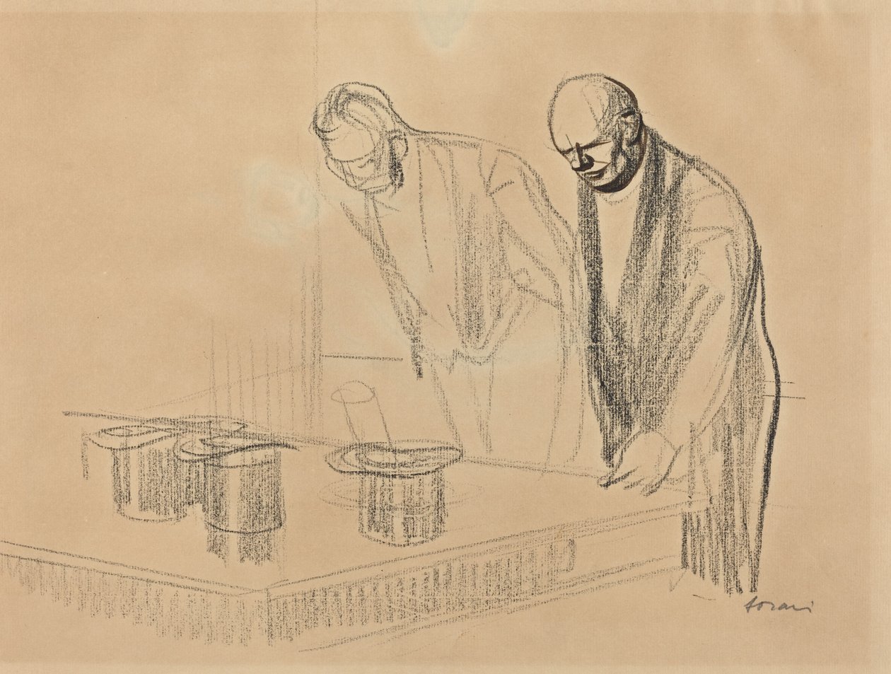 Os Chapéus dos Aliados [reto], c. 19141919. de Jean Louis Forain