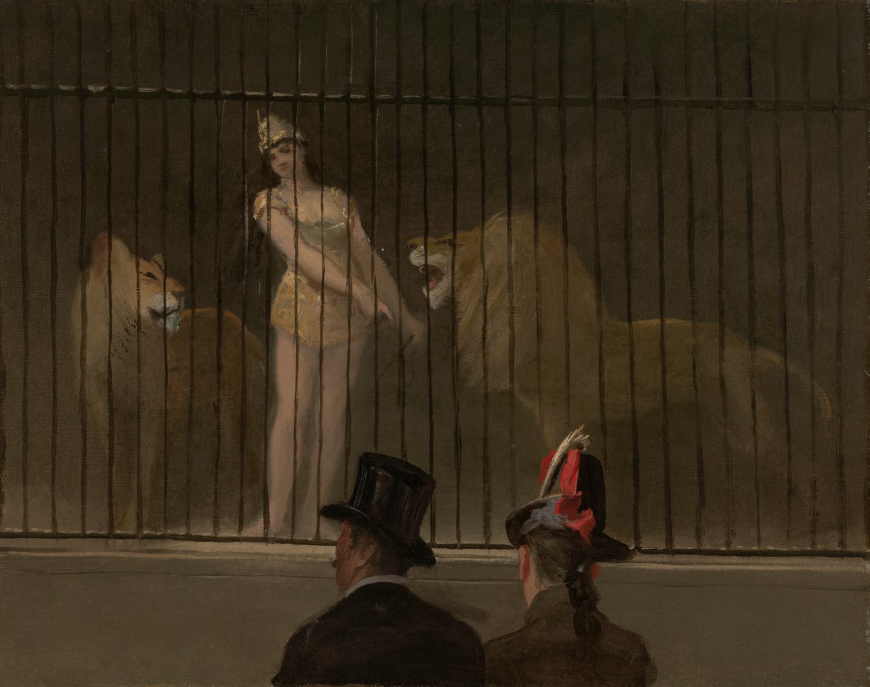 O domador de leões de Jean Louis Forain