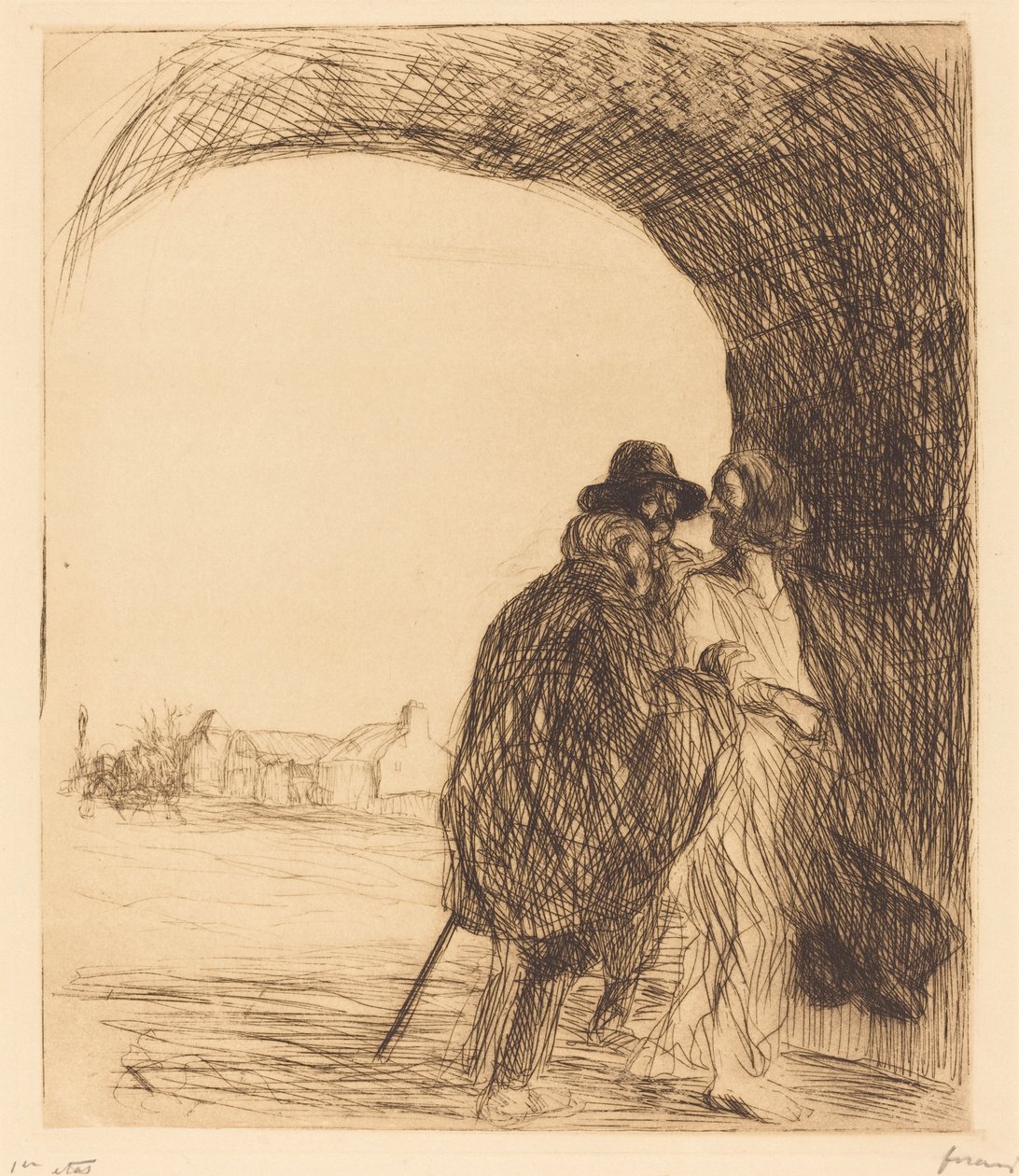 A Reunião sob o Arco (terceira placa) de Jean Louis Forain