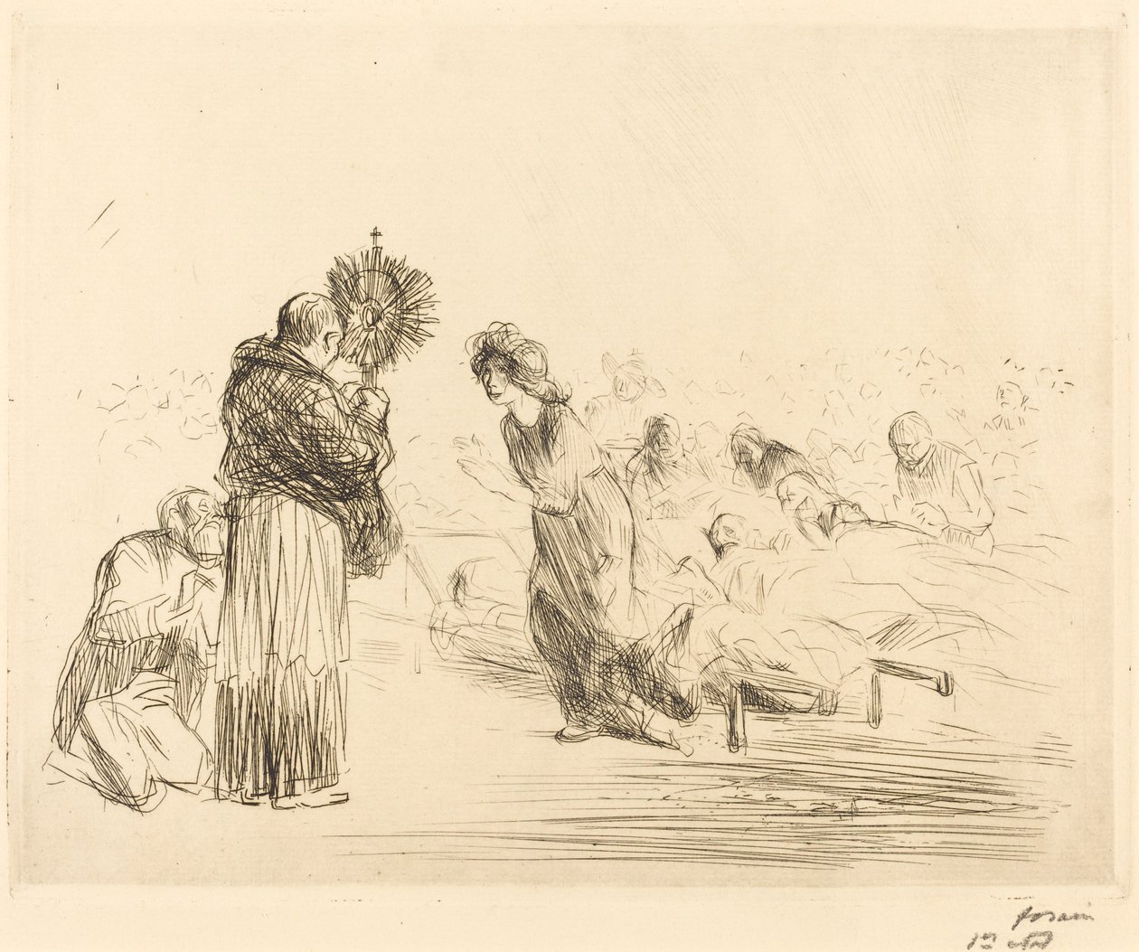 O Milagre diante do Santíssimo Sacramento (quarta placa) de Jean Louis Forain