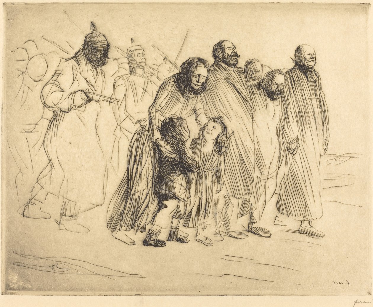 Os Notáveis (pequeno prato) de Jean Louis Forain