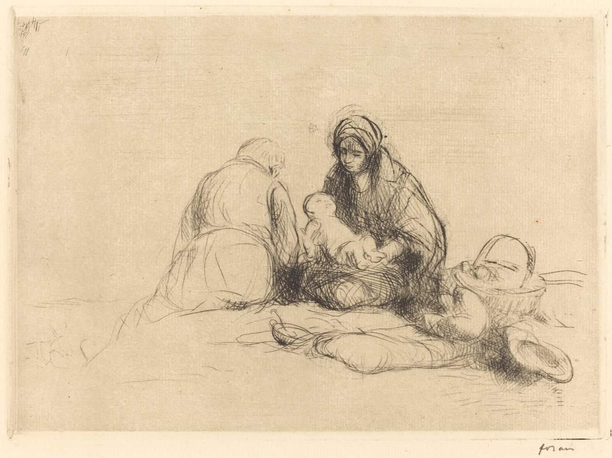 O descanso na fuga para o Egito de Jean Louis Forain