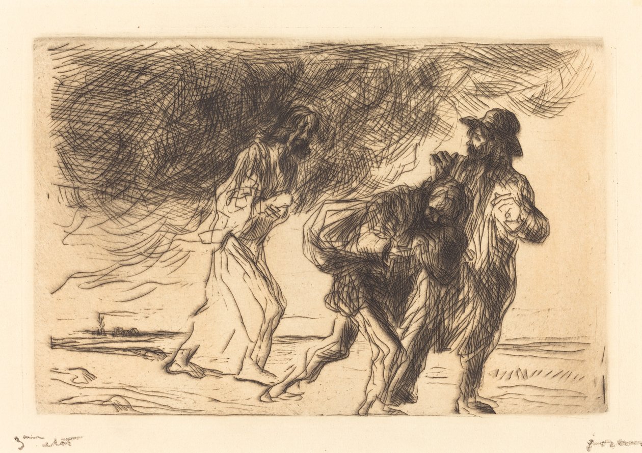 O Caminho de Emaús (primeira placa) de Jean Louis Forain