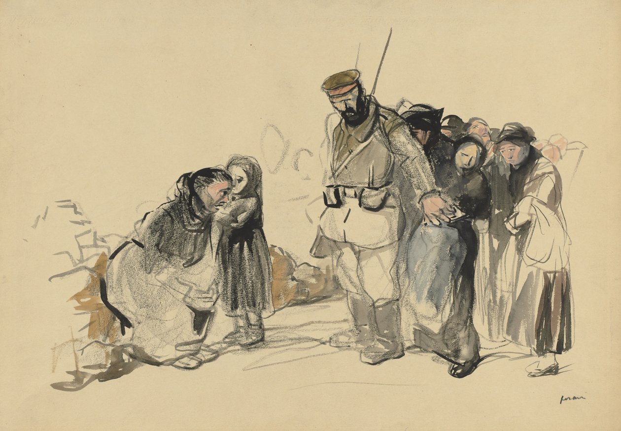 A escravidão no norte, quarto trimestre de 1800 ou primeiro terço de 1900. de Jean Louis Forain