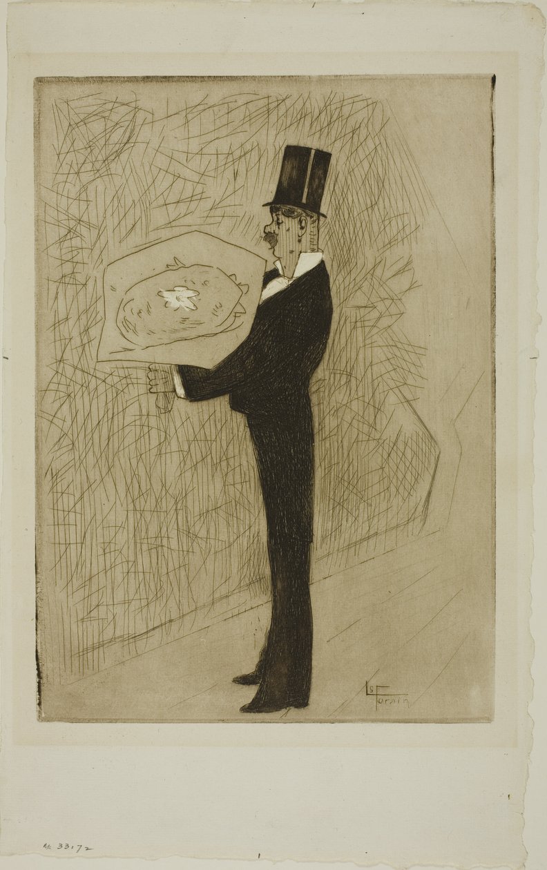 O Toff com um buquê de Jean-Louis Forain