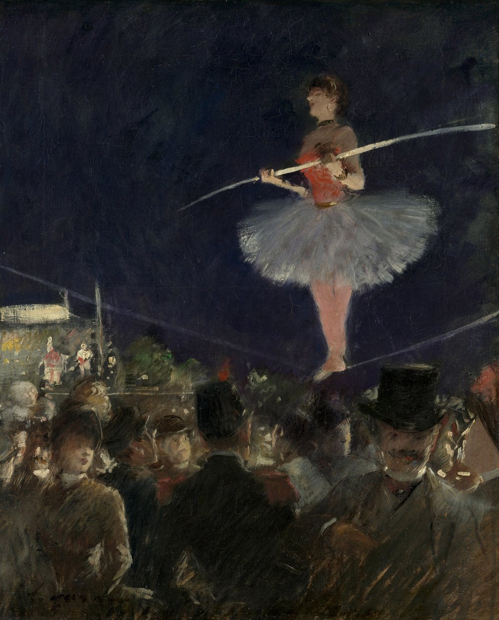 Caminhante de corda apertada, c.1885 de Jean Louis Forain