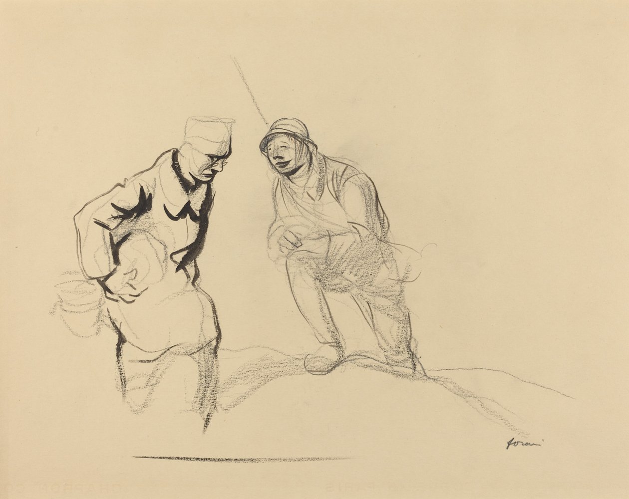 Dois soldados de Jean Louis Forain
