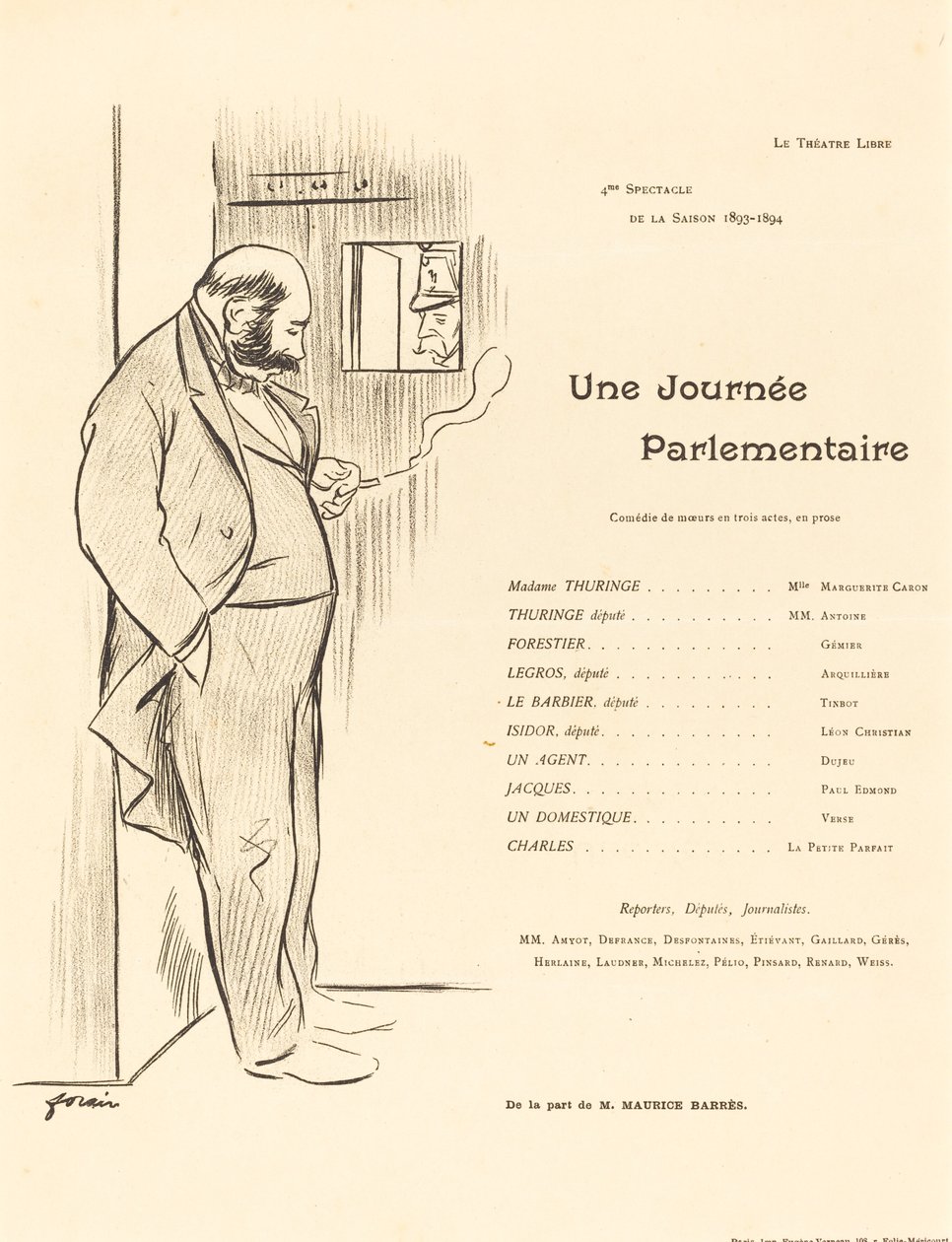 Um dia parlamentar de Jean Louis Forain