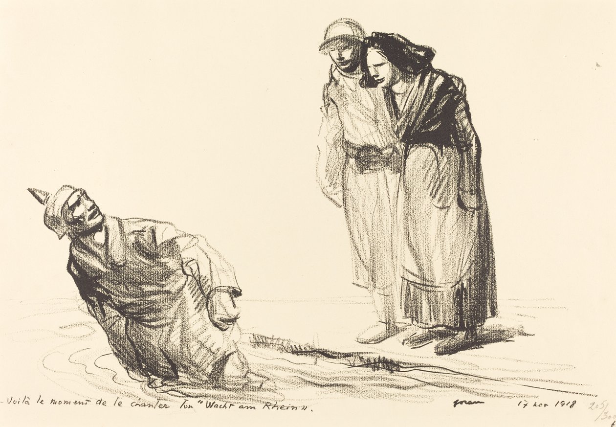 Este é o momento em que você canta "Wacht am Rhein" de Jean Louis Forain