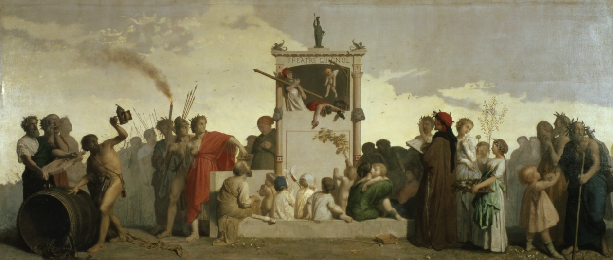 A Comédia Humana, c.1852 de Jean Louis Hamon