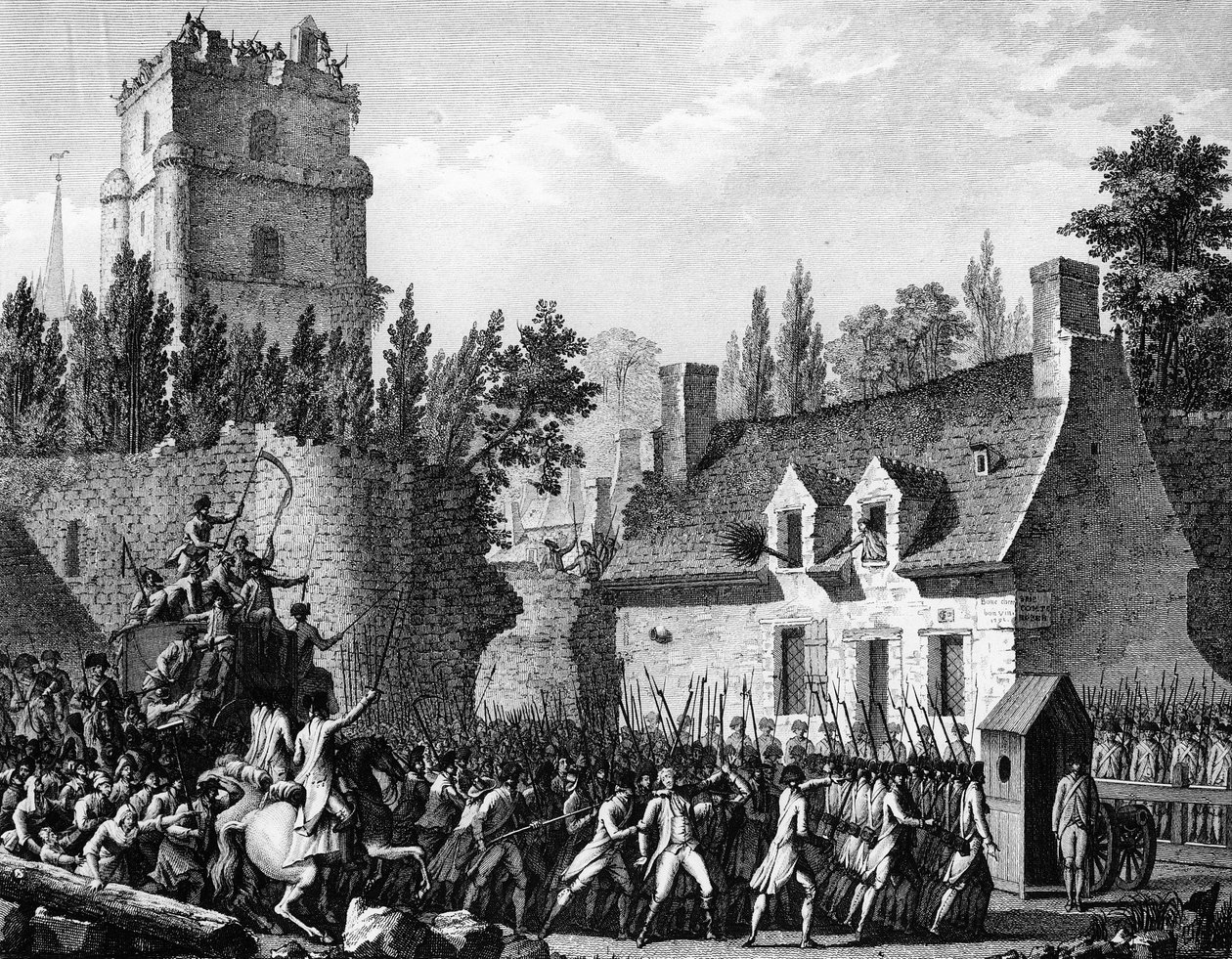 Revolução Francesa: Pierre Victor de Besenval de Brunstatt, Barão de Besenval (1721-1791), levou a Brie Comte Robert em 10 de agosto de Jean Louis II (after) Prieur
