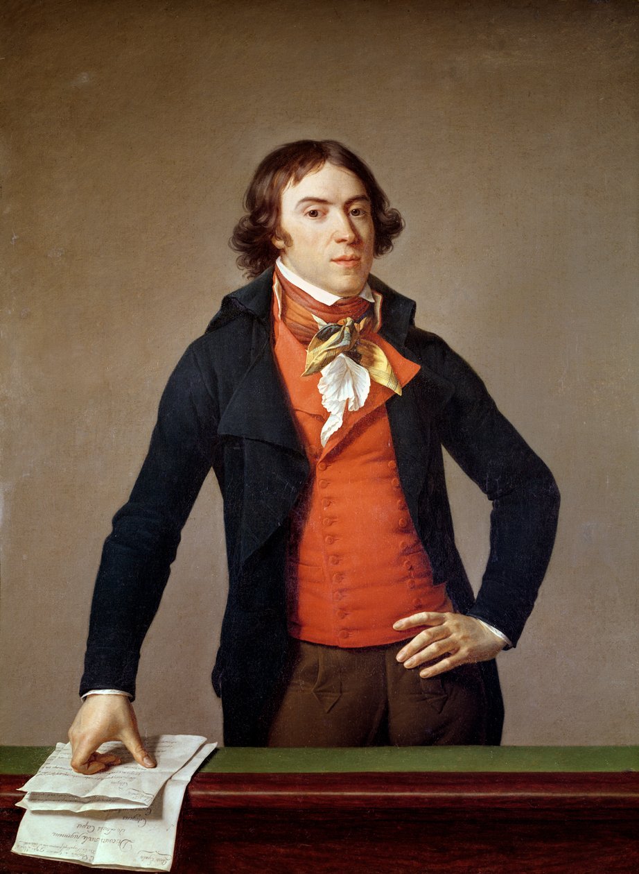 Bertrand Barere de Vieuzac (1755-1841) com o julgamento de Luís XVI (1754-93) 4 de janeiro de 1793 de Jean Louis Laneuville